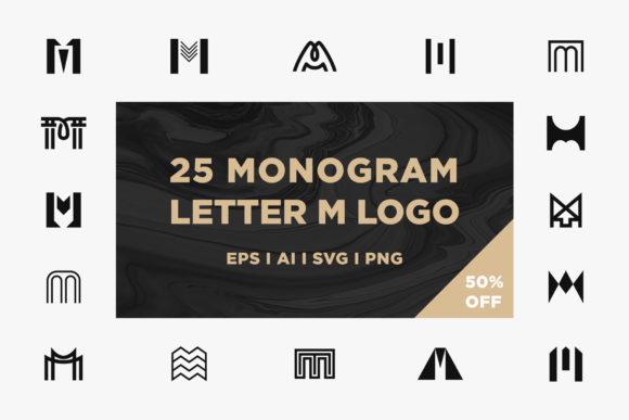 25 Monogram Letter M Logo: Your Versatile Branding Toolkit