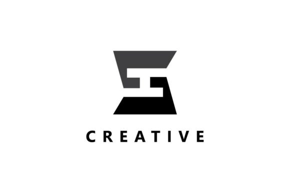 Abstract Initial Letter S and H Logo: A Mark of Modern Identity