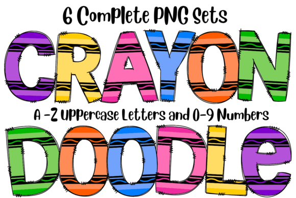 Back to School Crayon Doodlee Alphabet: A Designers Guide