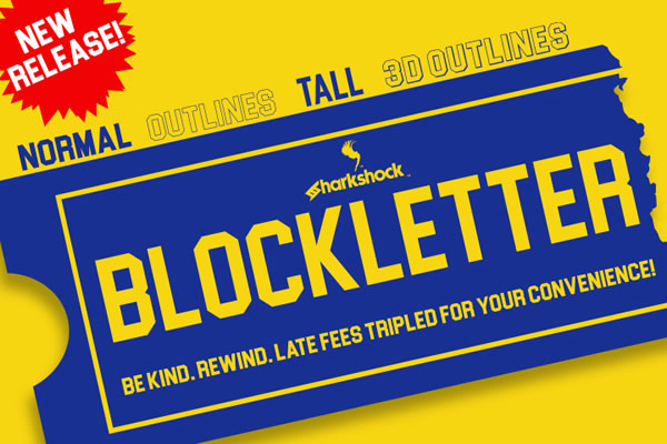 Blockletter: A Bold Sans Serif for Movie Night & Beyond