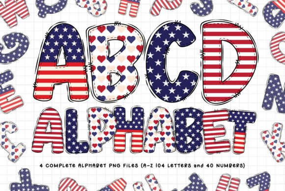 Celebrate with Style: Using the 4th of July, USA Flag Alphabet