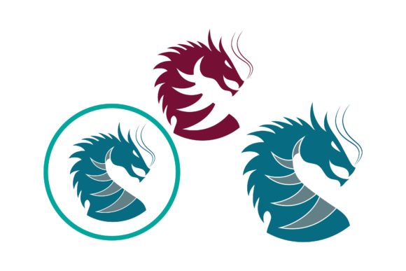 Head Dragon D Letter Logo Vector: Power and Presence