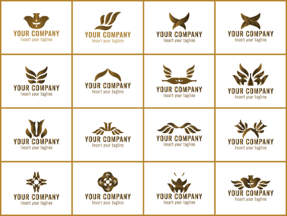 Logo Gold Gradation Bundle 16: A Designer's Guide to Luxury Branding