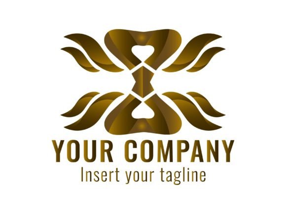 Logo Gold Gradation Luxury: A Designer's Take on High-End Branding