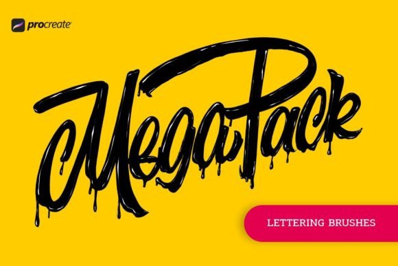 MegaPack for Lettering: Unlock Over 100 Procreate Brushes