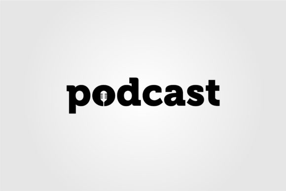 Microphone in Negative Space Podcast: A Modern Design Asset