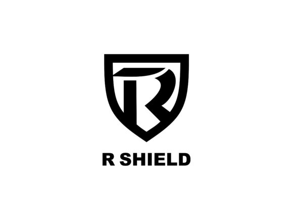 Simple R Shield Initial Logo: A Modern Emblem for Your Brand