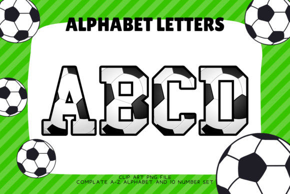Soccer Alphabet Sport Football Letters: A Designer's Playbook