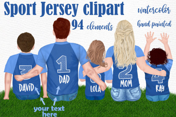 Soccer Jersey Clipart: Family Clipart for Creative Projects