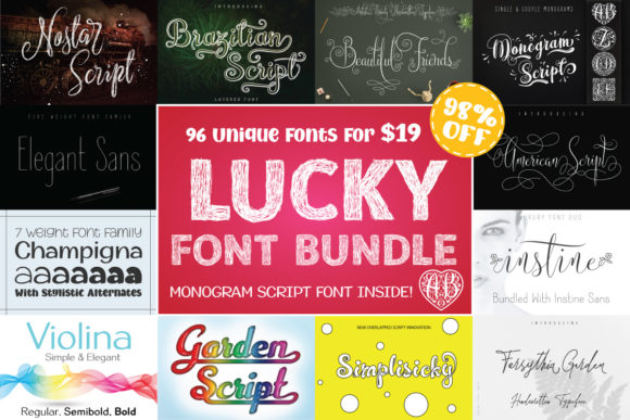 Unlocking Creative Potential with the Lucky Font Bundle